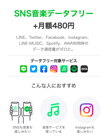 SNS音楽フリープラン